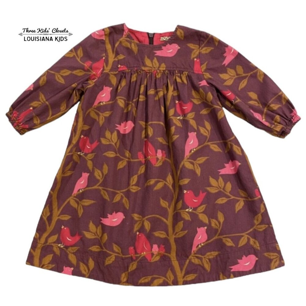 Pink Chicken 4Y Purple & Pink Bird Dress